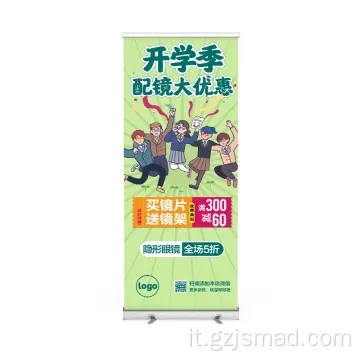 Promozione retrattile roll up banner stand